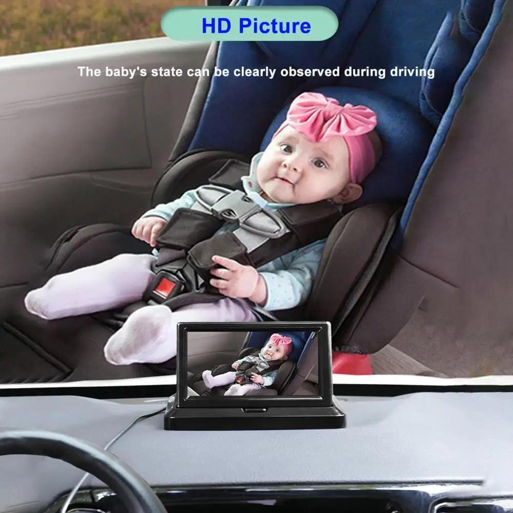 Seat Mirror8 Camera 360 Degree Rotatable High Clarity Waterproof 5.0-Inch Baby Car Security Monitor7 for Car
